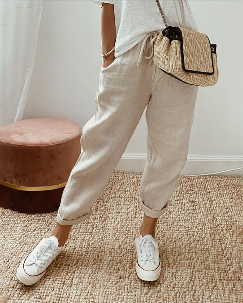 Mel - Latest Fashion Linen Pants for Summer