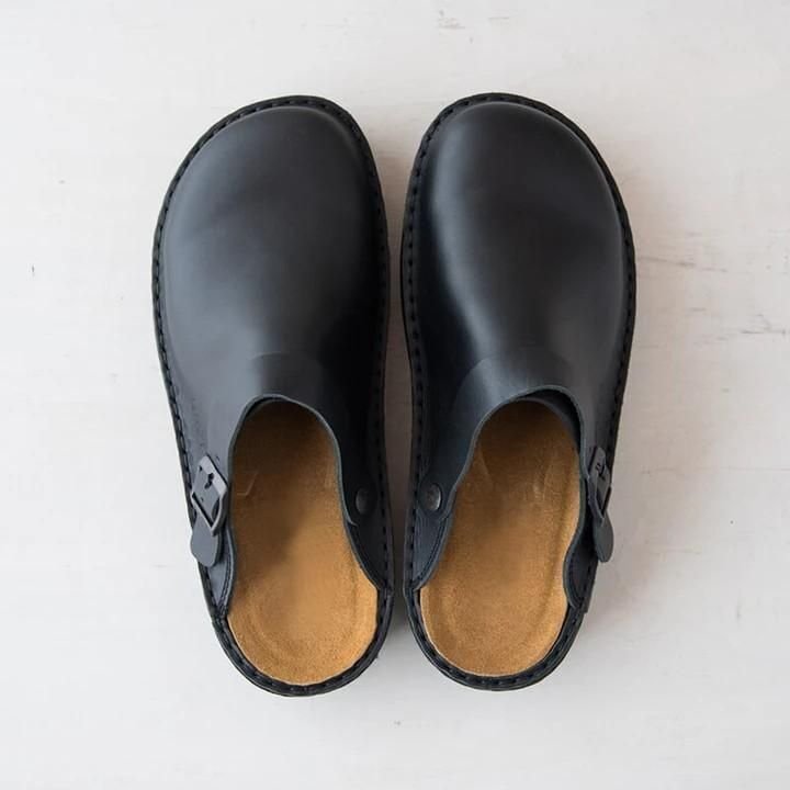 Yani - Leather orthopedic slippers for men