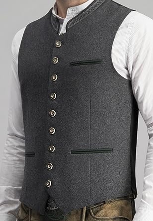 Olaf - Classic grey men's vest elegant traditional