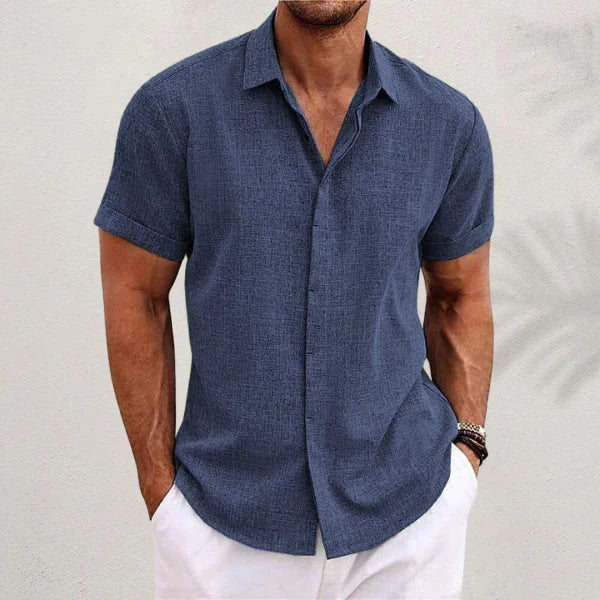 Jared - Summer shirt for men in breathable cotton-linen