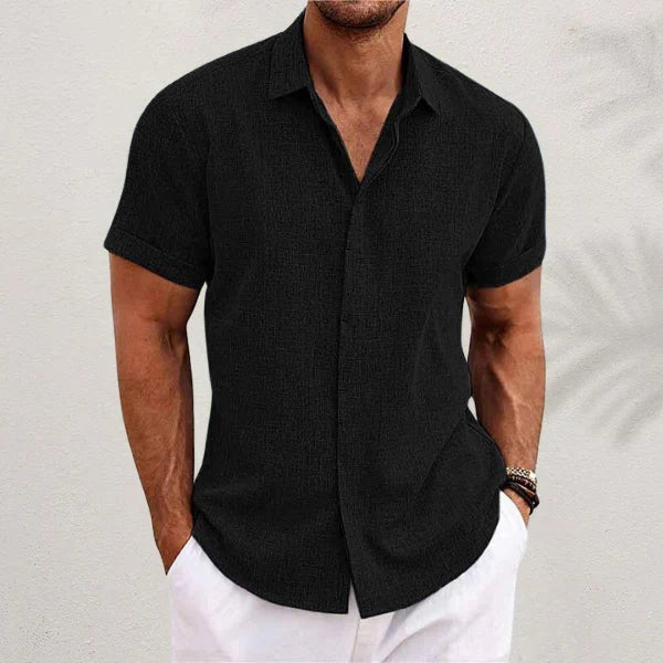 Jared - Summer shirt for men in breathable cotton-linen