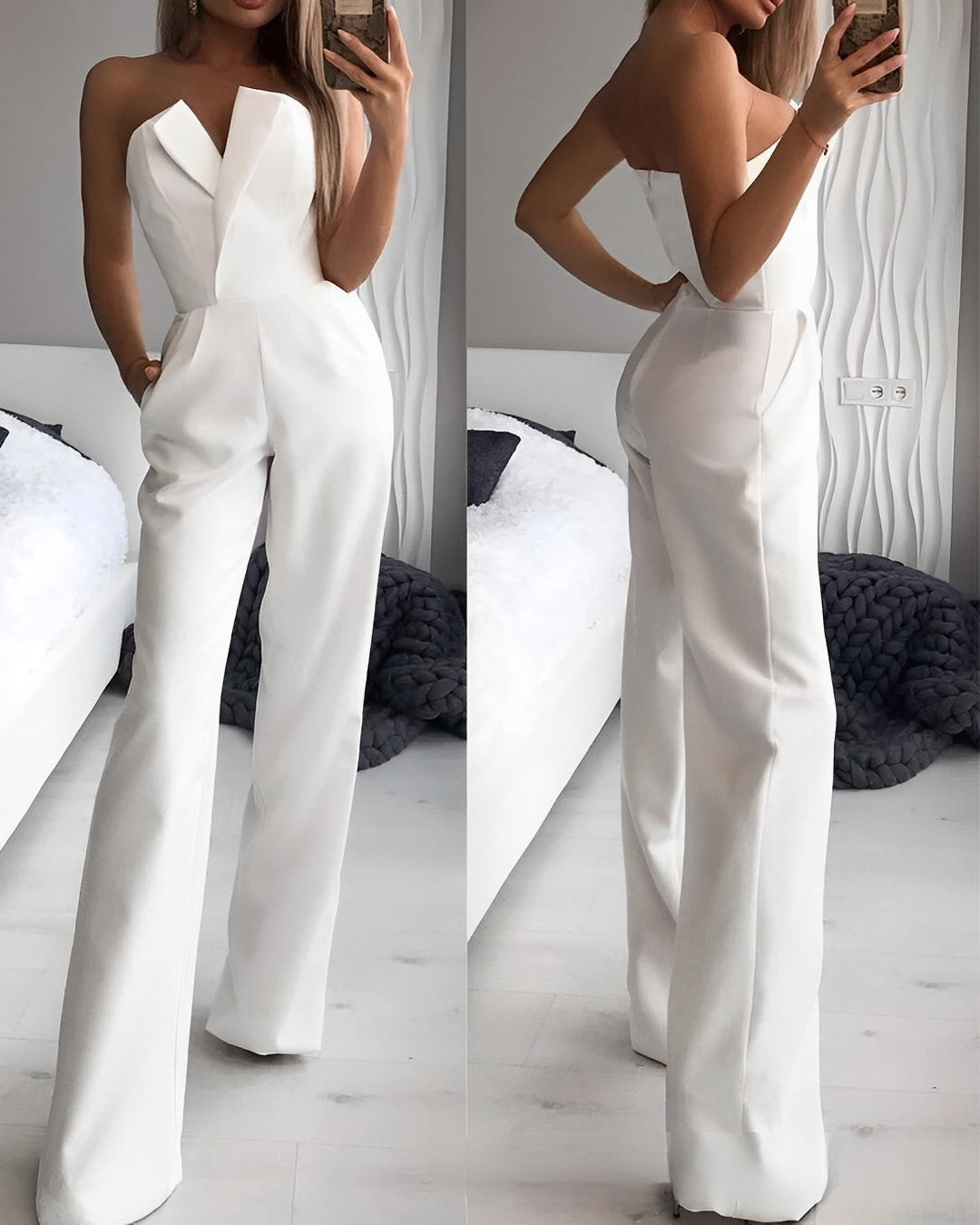 Blaire - Summer Sleeveless Jumpsuit with V-Neck