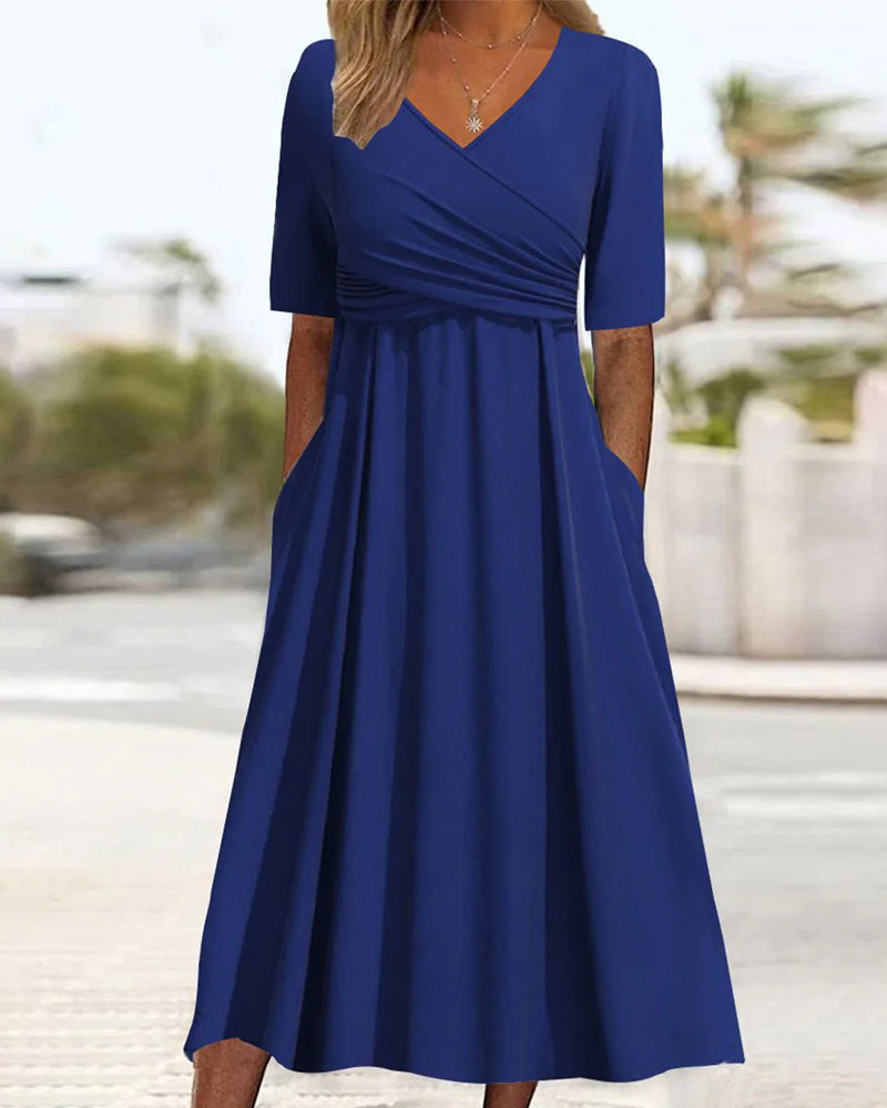 Carys - Short Sleeve Wrap Dress