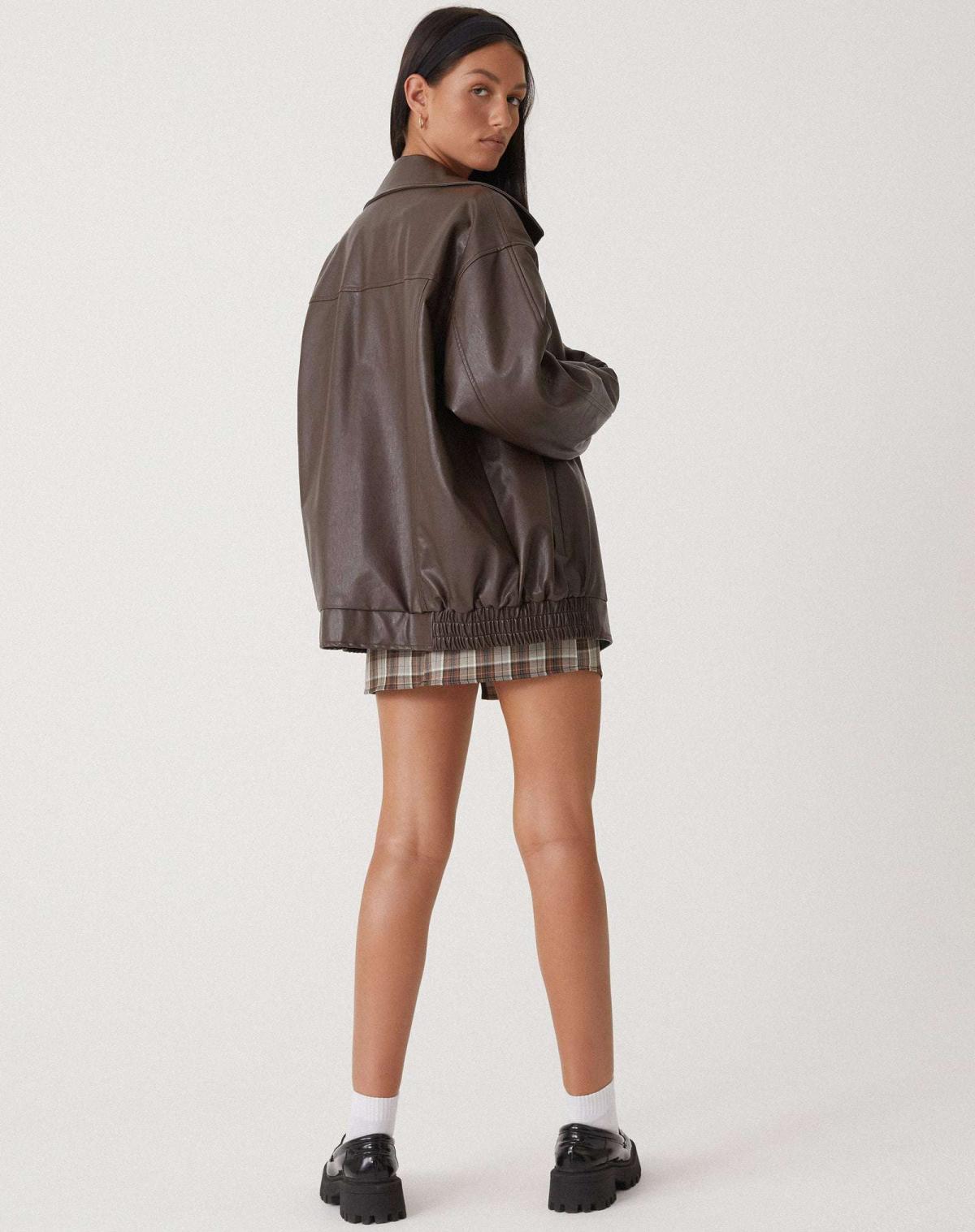 Sophia - Relaxed Oversized Leather Jacket